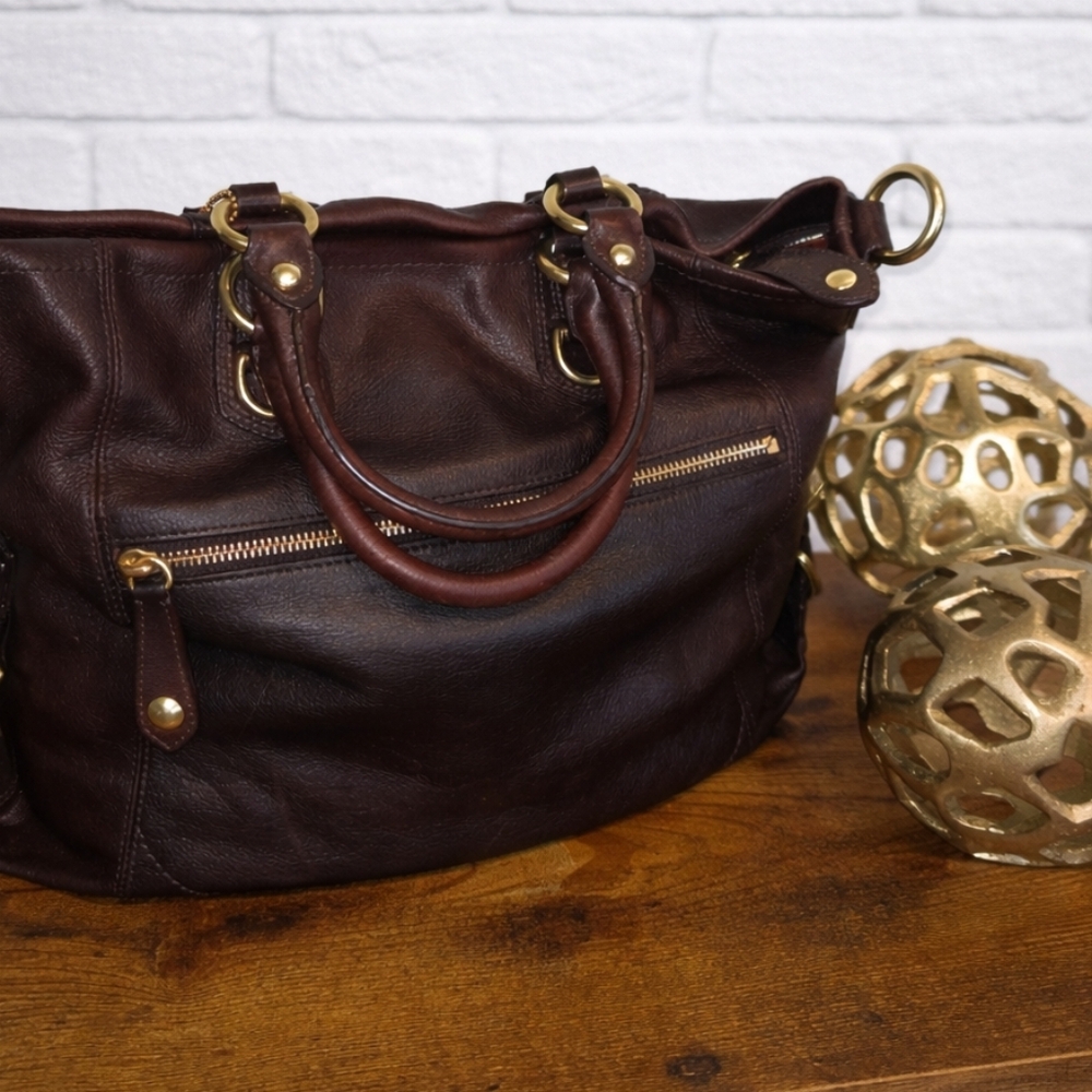 Authentic Coach Madison Julianne Espresso Leather Satchel Tote 12935 - Picture 15 of 16
